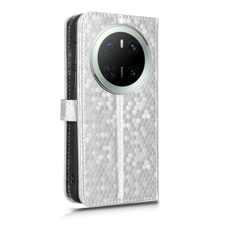 For Huawei Mate 70 Honeycomb Dot Texture Leather Phone Case