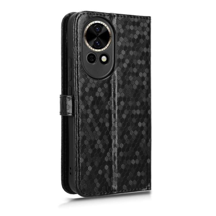 For Huawei nova 12 5G / nova 13 Honeycomb Dot Texture Leather Phone Case