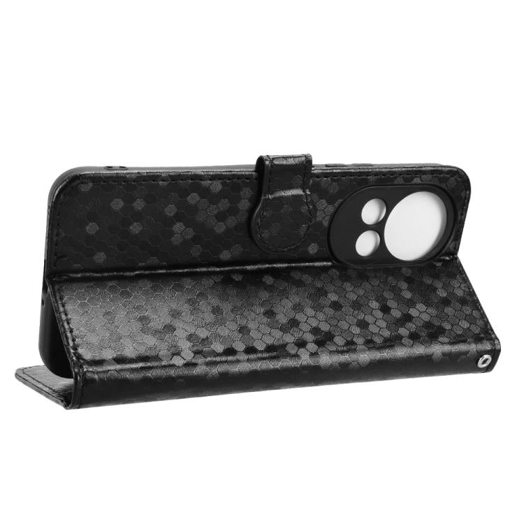 For Huawei nova 12 5G / nova 13 Honeycomb Dot Texture Leather Phone Case