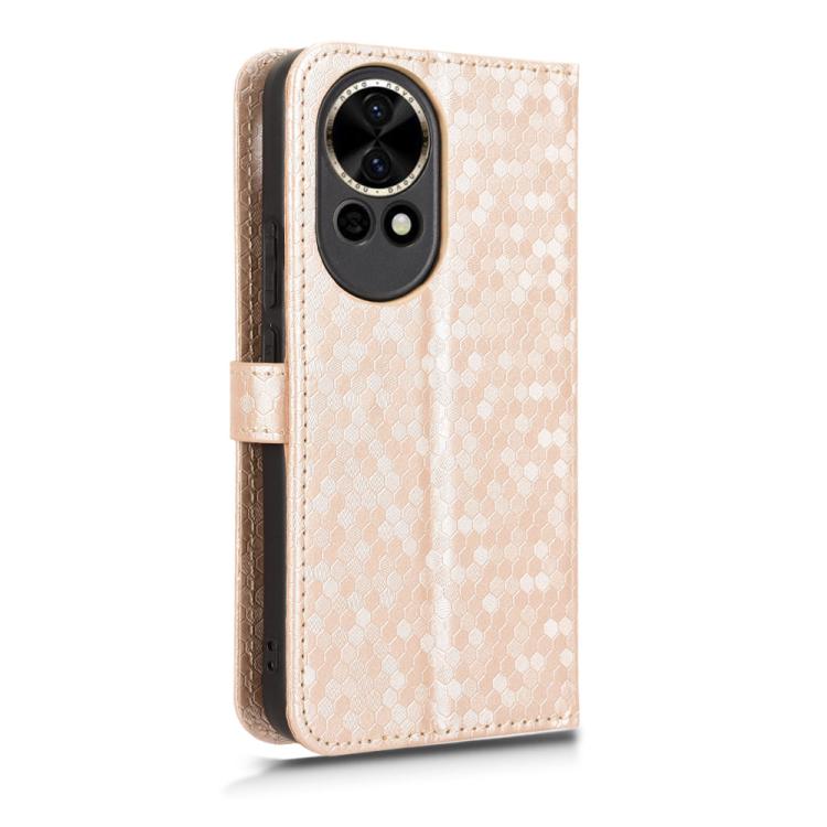 For Huawei nova 12 5G / nova 13 Honeycomb Dot Texture Leather Phone Case