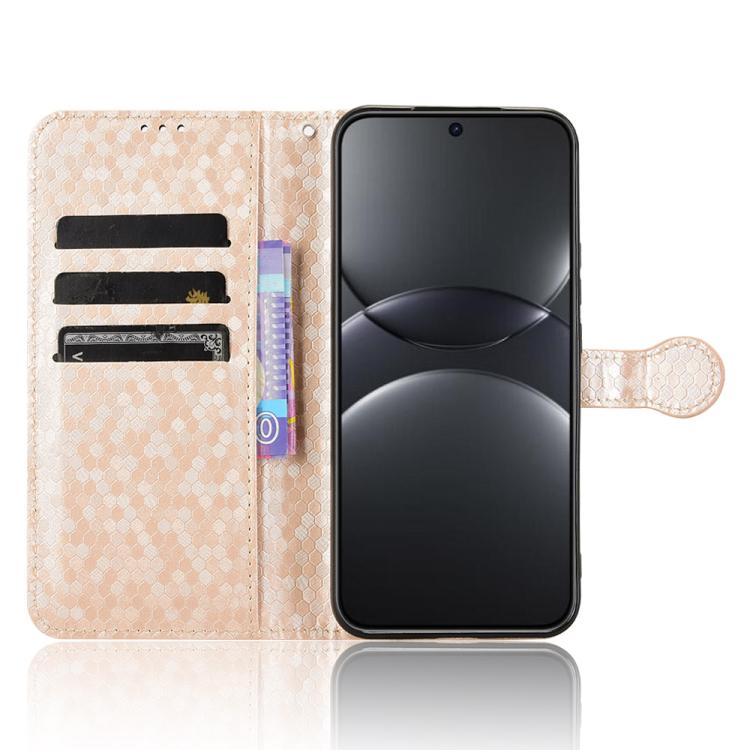 For Huawei nova 12 5G / nova 13 Honeycomb Dot Texture Leather Phone Case