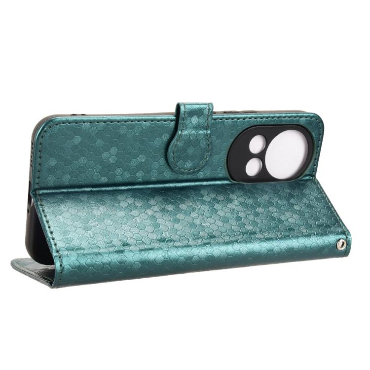 For Huawei nova 12 5G / nova 13 Honeycomb Dot Texture Leather Phone Case