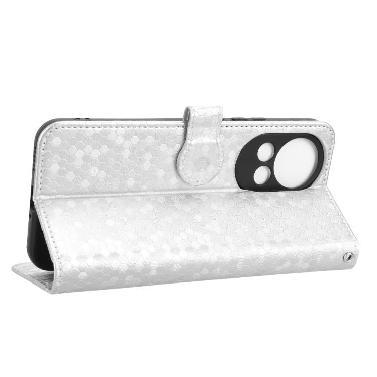 For Huawei nova 12 5G / nova 13 Honeycomb Dot Texture Leather Phone Case