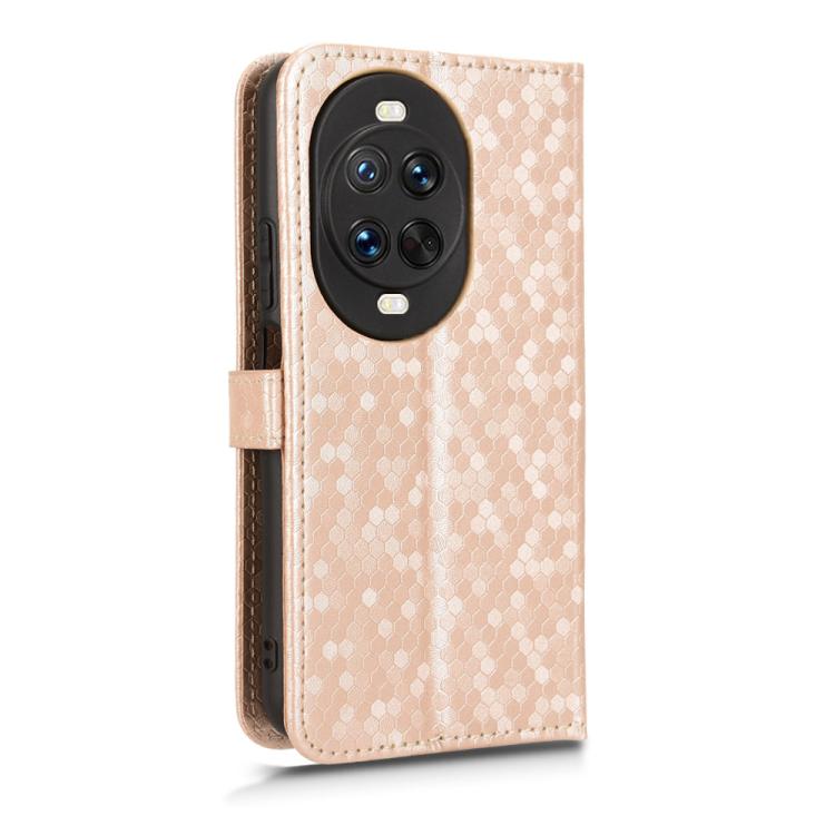 For Huawei nova 14 Ultra Honeycomb Dot Texture Leather Phone Case