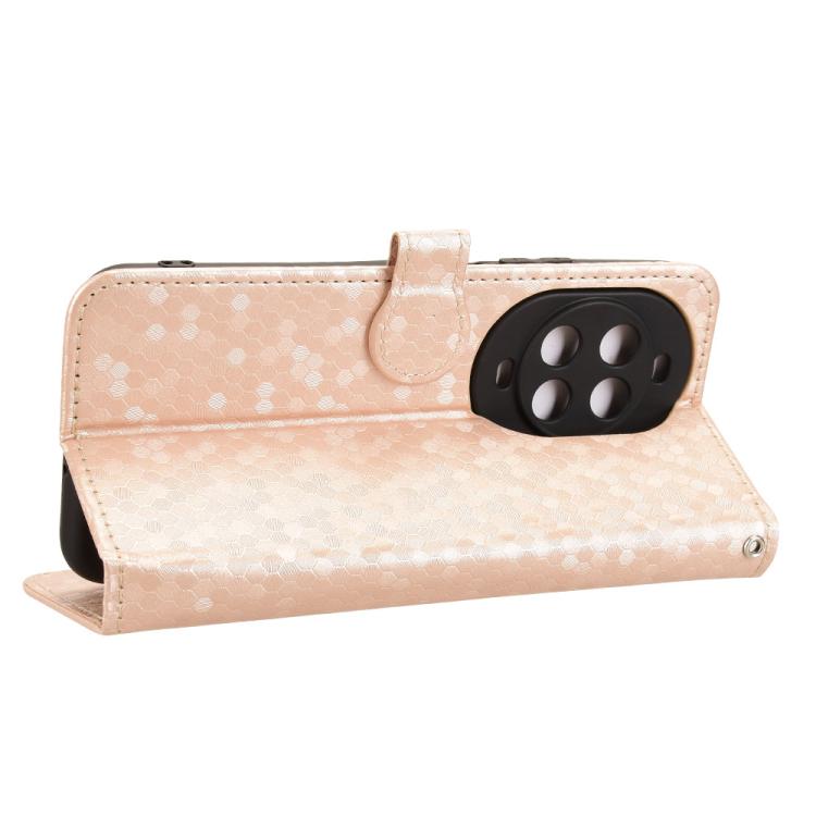 For Huawei nova 14 Ultra Honeycomb Dot Texture Leather Phone Case