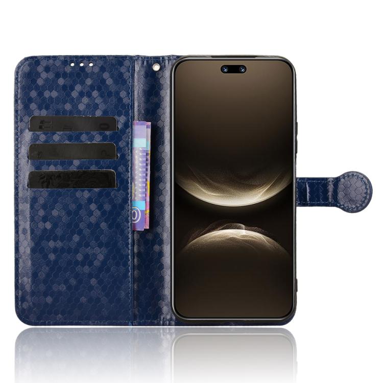 For Huawei nova 14 Ultra Honeycomb Dot Texture Leather Phone Case