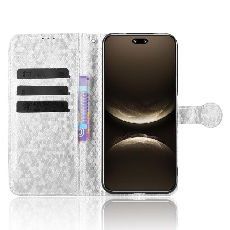 For Huawei nova 14 Ultra Honeycomb Dot Texture Leather Phone Case