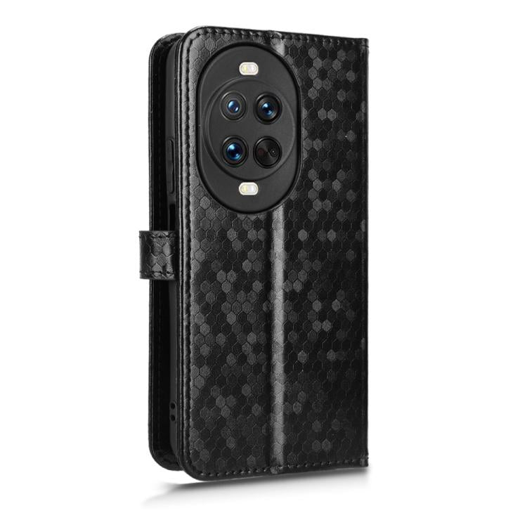 For Huawei nova 14 Honeycomb Dot Texture Leather Phone Case