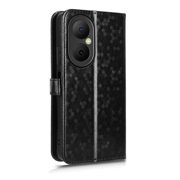 For Huawei nova Y73 / Enjoy 80 Honeycomb Dot Texture Leather Phone Case