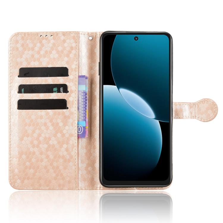 For Huawei nova Y73 / Enjoy 80 Honeycomb Dot Texture Leather Phone Case