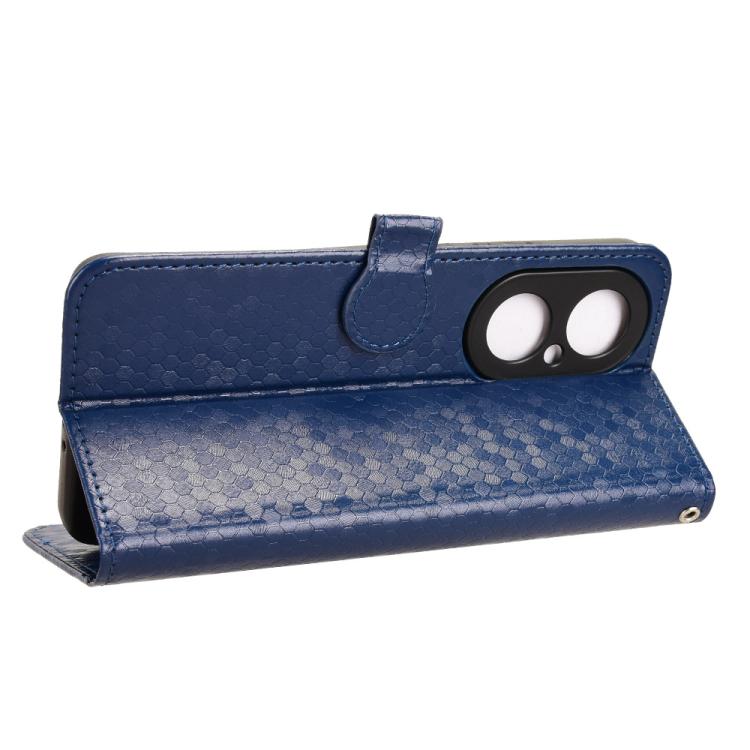 For Huawei nova Y73 / Enjoy 80 Honeycomb Dot Texture Leather Phone Case