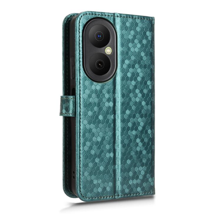 For Huawei nova Y73 / Enjoy 80 Honeycomb Dot Texture Leather Phone Case