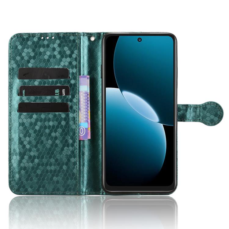 For Huawei nova Y73 / Enjoy 80 Honeycomb Dot Texture Leather Phone Case