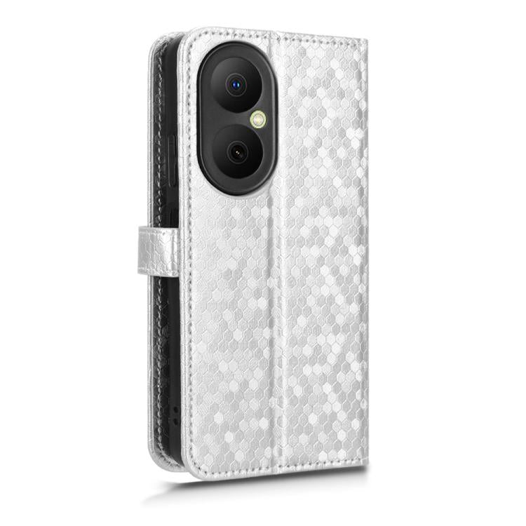 For Huawei nova Y73 / Enjoy 80 Honeycomb Dot Texture Leather Phone Case