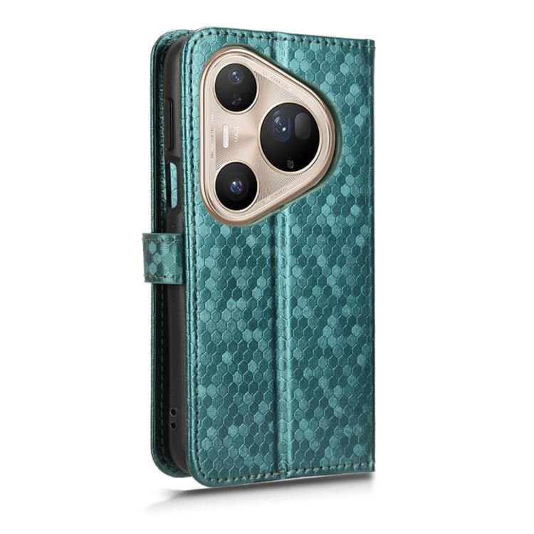 For Huawei Pura 80 Pro 5G Honeycomb Dot Texture Leather Phone Case
