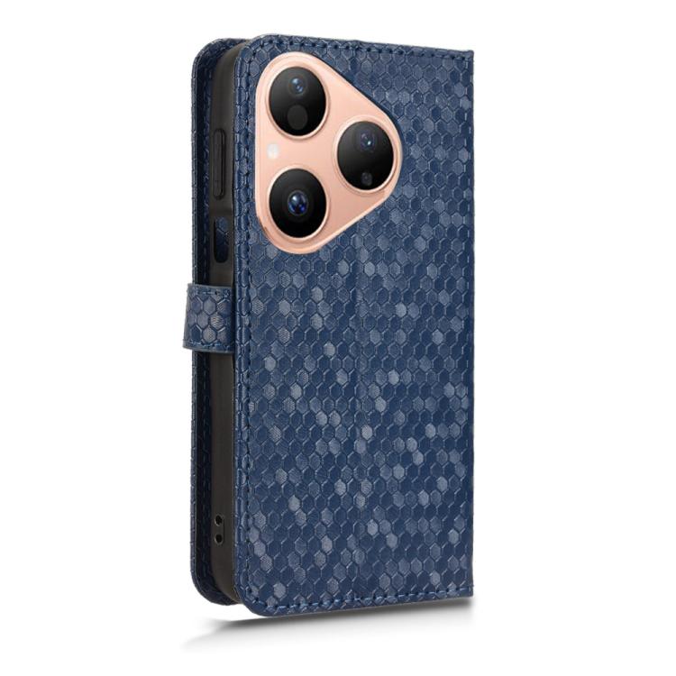 For Huawei Pura 80 5G Honeycomb Dot Texture Leather Phone Case