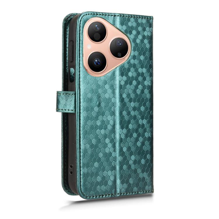 For Huawei Pura 80 5G Honeycomb Dot Texture Leather Phone Case
