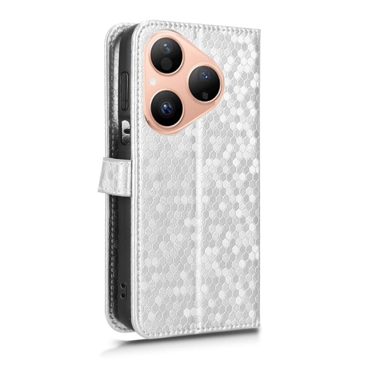 For Huawei Pura 80 5G Honeycomb Dot Texture Leather Phone Case