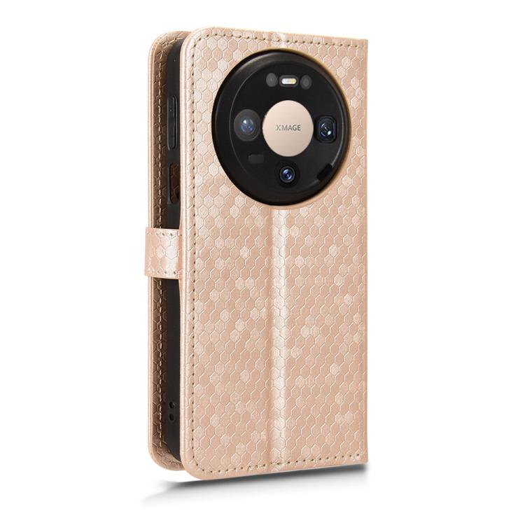For Huawei Mate 80 Pro / 80 Honeycomb Dot Texture Leather Phone Case