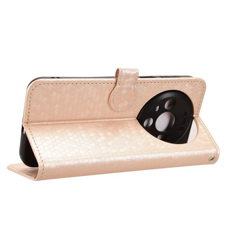 For Huawei Mate 80 Pro / 80 Honeycomb Dot Texture Leather Phone Case