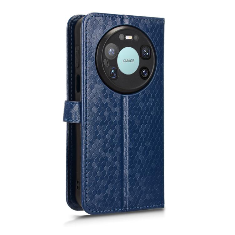 For Huawei Mate 80 Pro Max Honeycomb Dot Texture Leather Phone Case