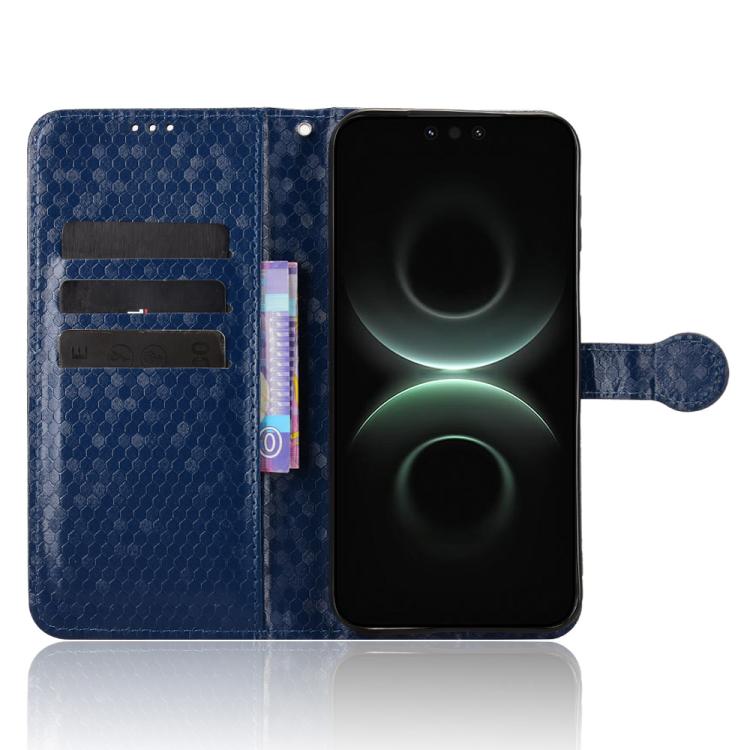 For Huawei Mate 80 Pro Max Honeycomb Dot Texture Leather Phone Case
