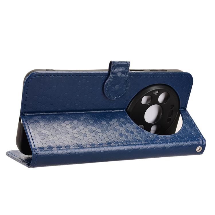 For Huawei Mate 80 Pro Max Honeycomb Dot Texture Leather Phone Case