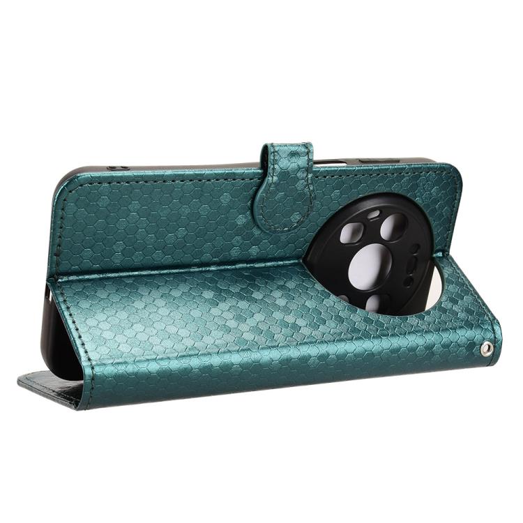 For Huawei Mate 80 Pro Max Honeycomb Dot Texture Leather Phone Case