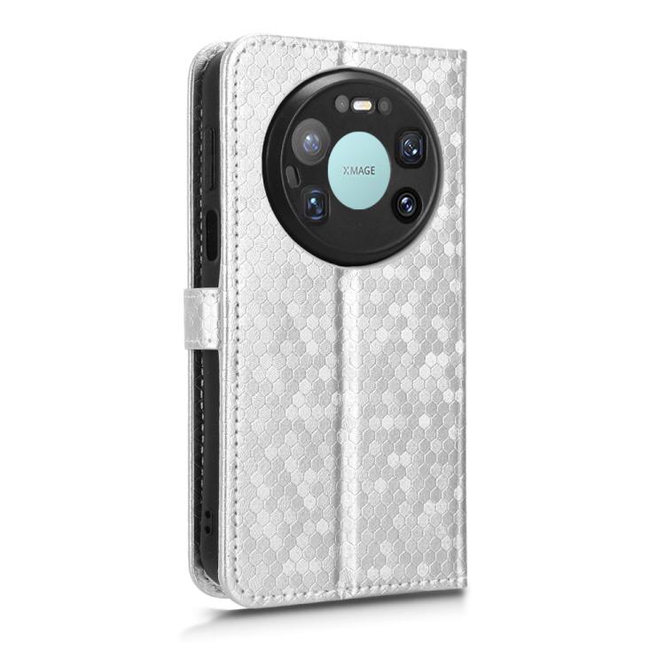 For Huawei Mate 80 Pro Max Honeycomb Dot Texture Leather Phone Case