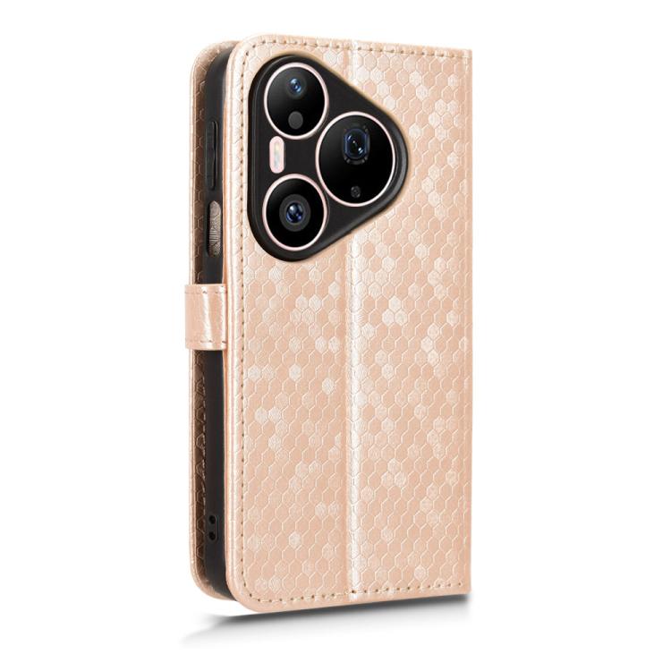 For Huawei Pura 90 Pro 5G Honeycomb Dot Texture Leather Phone Case
