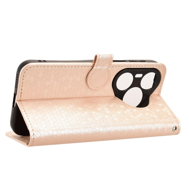 For Huawei Pura 90 Pro 5G Honeycomb Dot Texture Leather Phone Case