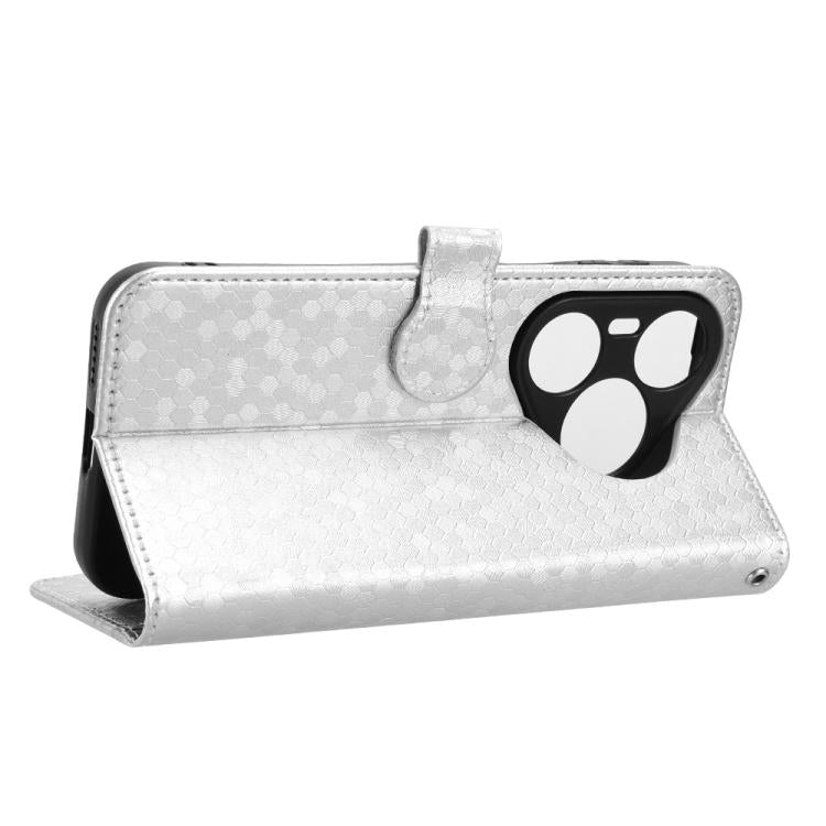 For Huawei Pura 90 Pro 5G Honeycomb Dot Texture Leather Phone Case
