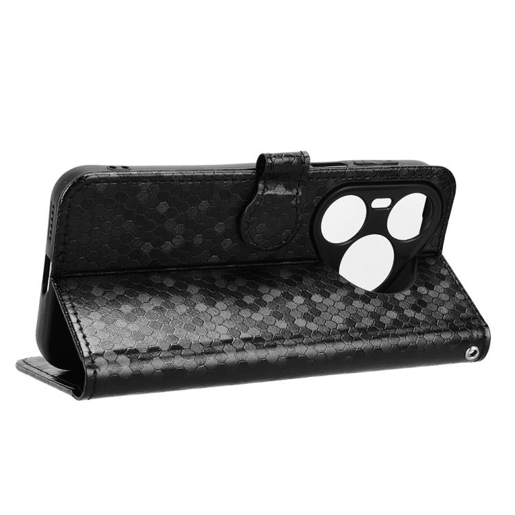 For Huawei Pura 90 Pro Max 5G Honeycomb Dot Texture Leather Phone Case