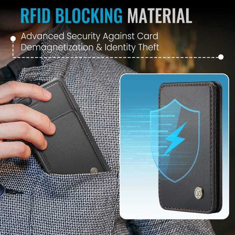 For iPhone 8 Plus / 7 Plus / 6 Plus JEEHOOD J05 Business Magnetic Style RFID Leather Phone Case