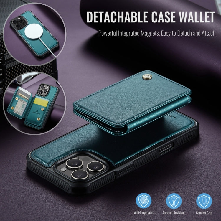 For iPhone 16 Pro JEEHOOD J05 Business Magnetic Style RFID Leather Phone Case