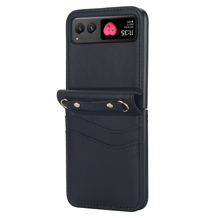 For Motorola Razr 40 Dual Card Slots Folding Phone Case