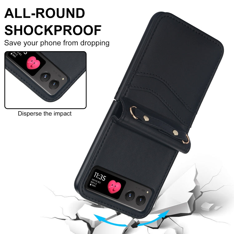 For Motorola Razr 40 Dual Card Slots Folding Phone Case