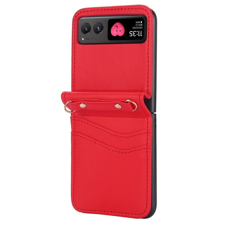 For Motorola Razr 40 Dual Card Slots Folding Phone Case