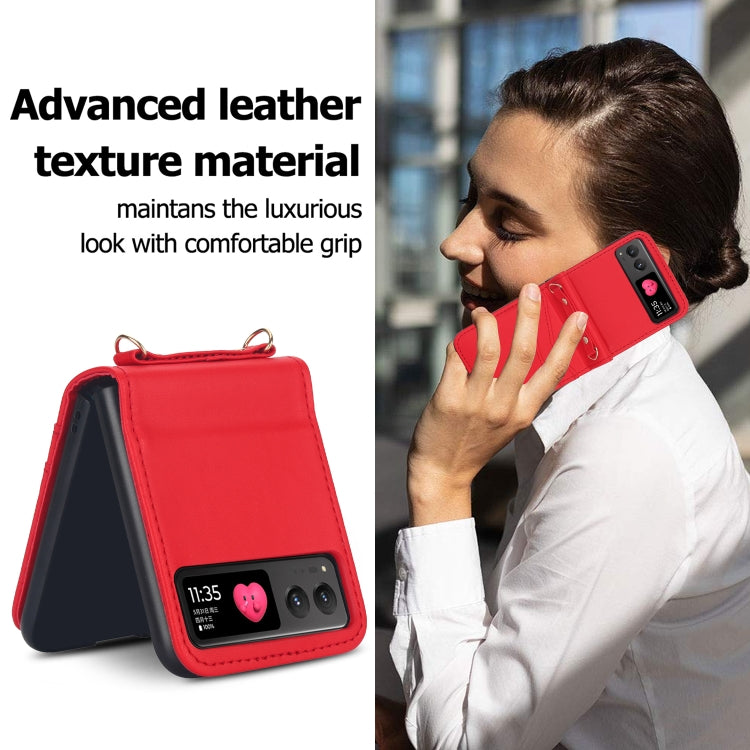 For Motorola Razr 40 Dual Card Slots Folding Phone Case