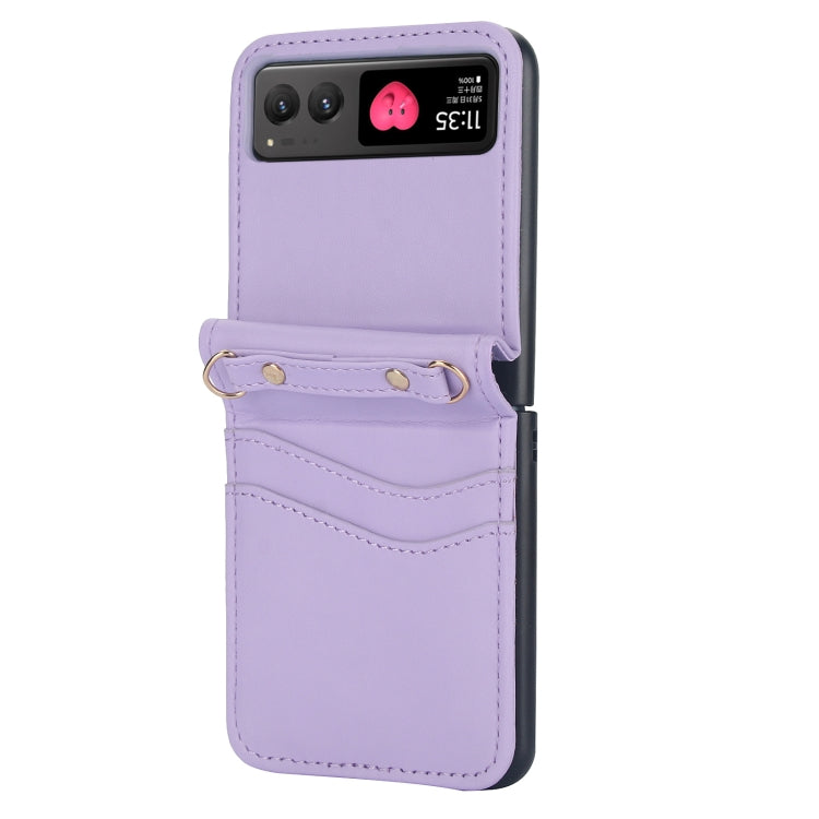 For Motorola Razr 40 Dual Card Slots Folding Phone Case