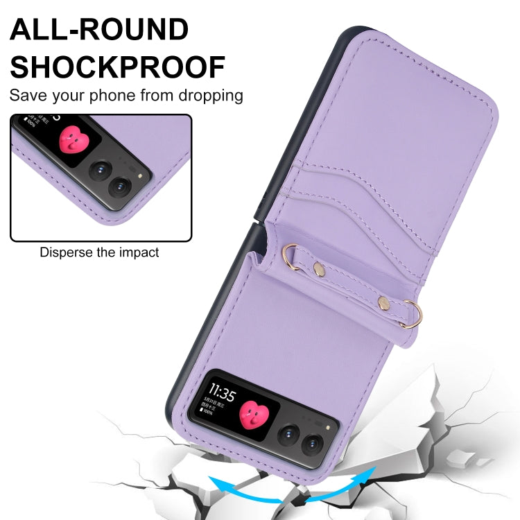 For Motorola Razr 40 Dual Card Slots Folding Phone Case