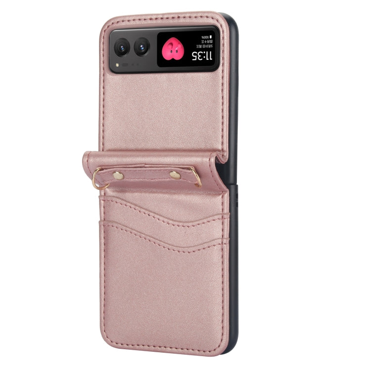 For Motorola Razr 40 Dual Card Slots Folding Phone Case