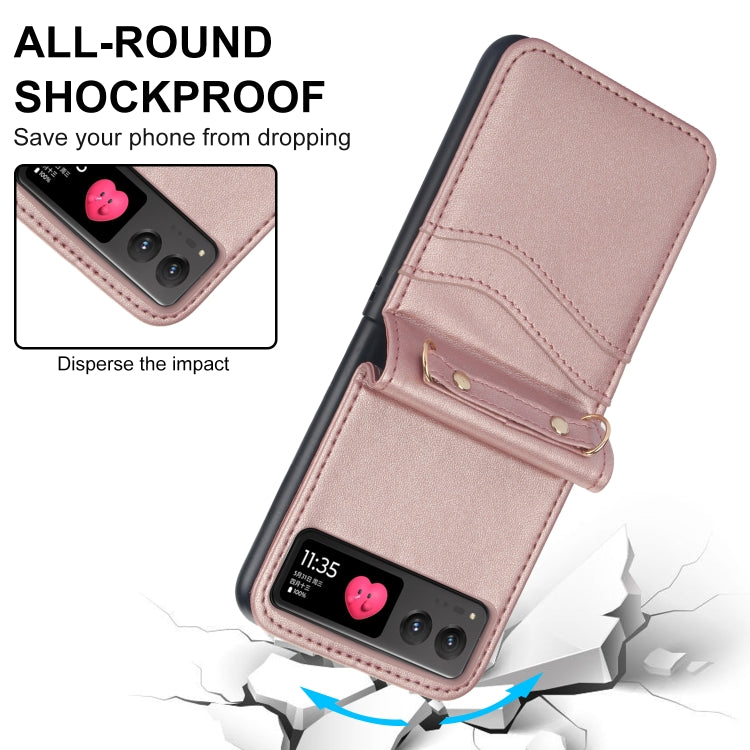 For Motorola Razr 40 Dual Card Slots Folding Phone Case