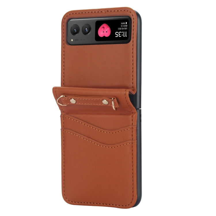 For Motorola Razr 40 Dual Card Slots Folding Phone Case
