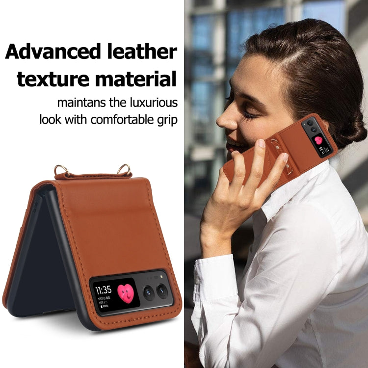 For Motorola Razr 40 Dual Card Slots Folding Phone Case