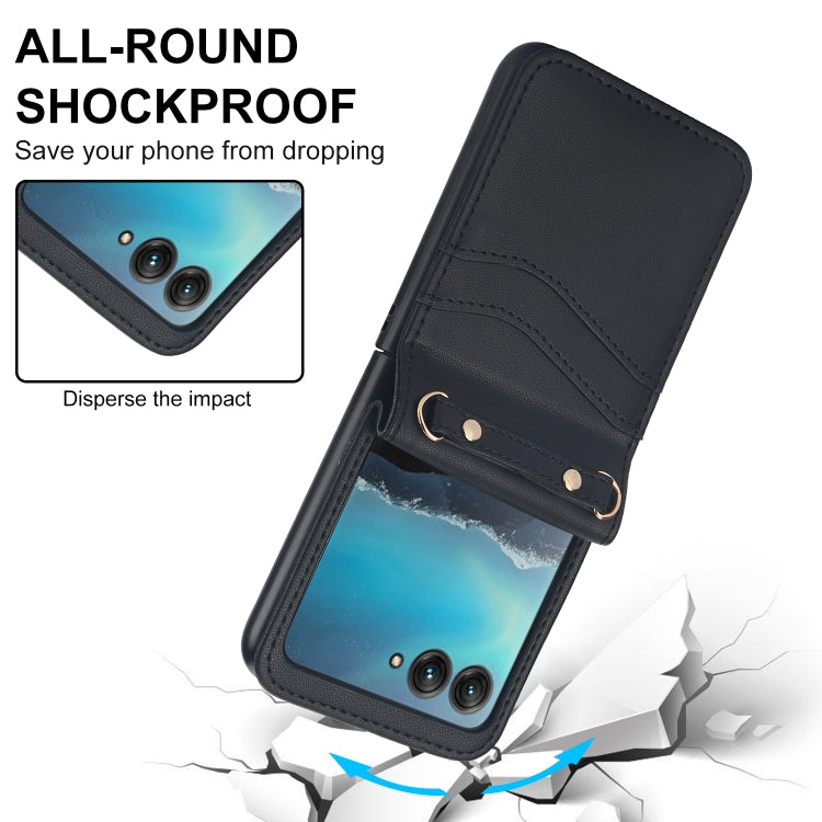 For Motorola Razr 40 Ultra Dual Card Slots Folding Phone Case
