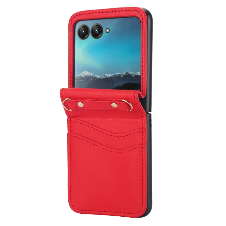 For Motorola Razr 40 Ultra Dual Card Slots Folding Phone Case