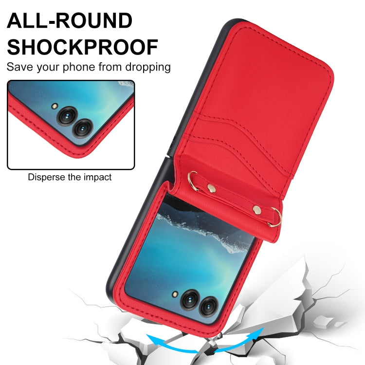 For Motorola Razr 40 Ultra Dual Card Slots Folding Phone Case
