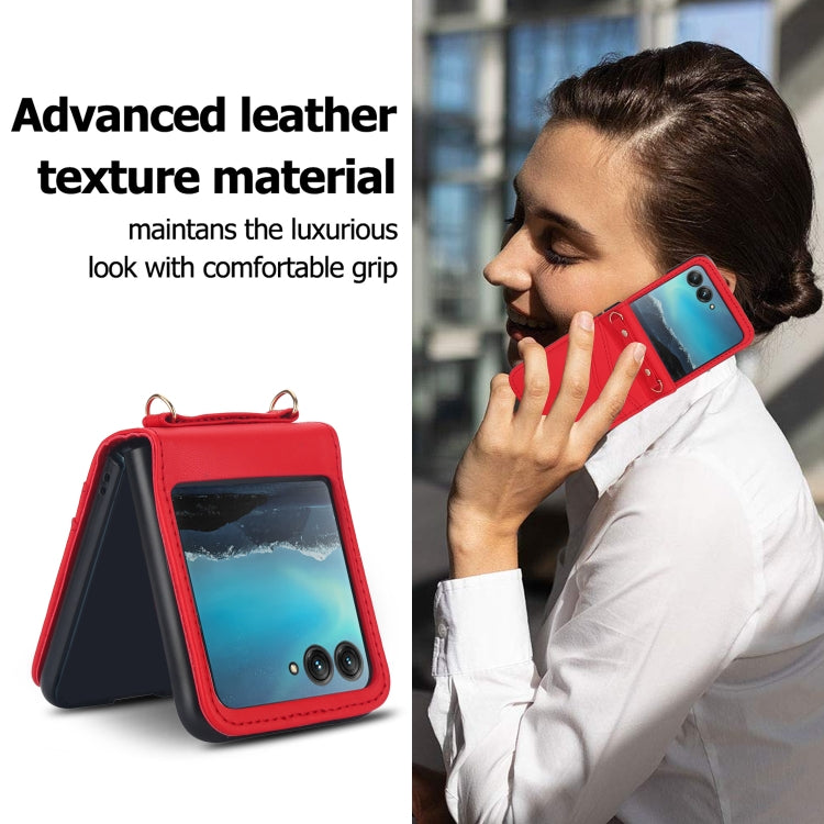 For Motorola Razr 40 Ultra Dual Card Slots Folding Phone Case