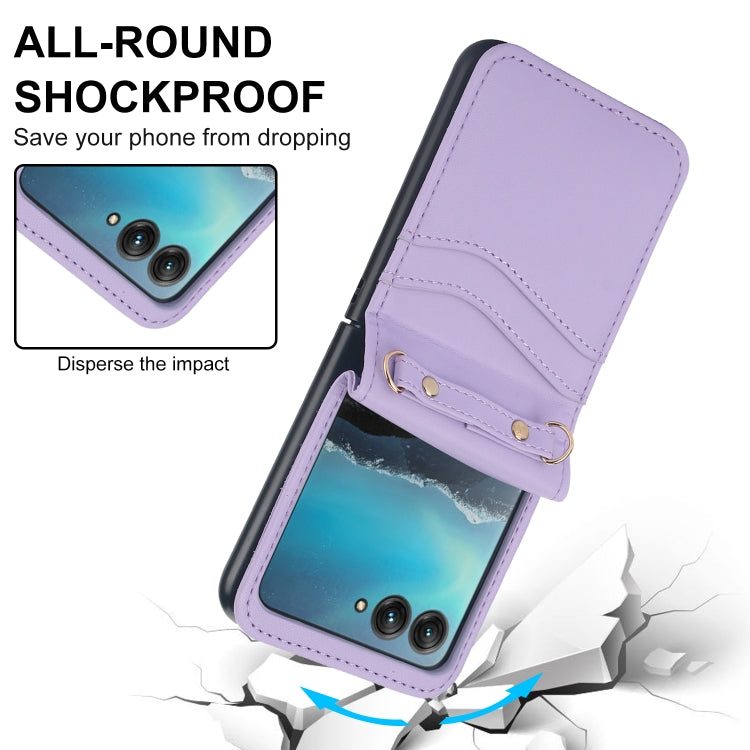 For Motorola Razr 40 Ultra Dual Card Slots Folding Phone Case